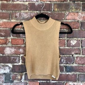 Topshop low turtle neck crop top